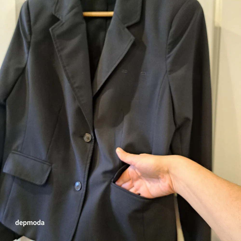 Lands' End womens Blazer coat color Navy blue Size 6